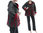 Boho lagenlook hooded jacket, boiled wool grey red L