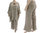 Lagenlook long flared pants for tall women, linen in nature L-XL