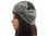 Boho lagenlook hat cap with bow boiled wool in grey M-XL