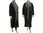 Long coat duster with shawl collar, boiled wool in anthracite L-XL/XXXL