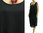 Lovely lagenlook tie strap balloon dress cotton in black L-XL
