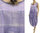 Lagenlook tie strap balloon dress cotton in purple lilac L-XL