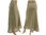 Lagenlook flared maxi skirt, linen in nature M