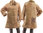 Boho artsy silk coat jacket, patchwork powder shades M-L