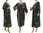 Lagenlook cozy winter dress boiled felted wool in dark grey L-XL
