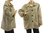 Lagenlook warm linen jacket with huge pockets, in natural L-XL