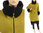 Stylish lagenlook fall winter coat, boiled wool in mustard black M-L