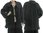 Lagenlook artsy boho jacket / coat boiled wool in black L-XL