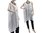 Lagenlook tunic with buttoned front, viscose in white M-XL