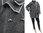 Lagenlook jacket / coat boiled wool in grey L