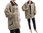 Lagenlook jacket with zipper, eco linen in natural M-L