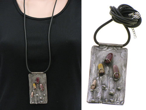 Lagenlook unique handmade necklace - mookaits
