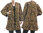 Evening jacket jacquard fabric, silk cotton mix black beige red M-L