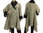 Boho lagenlook flared pointed linen coat jacket in nature M-L