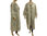 Lagenlook boho artsy maxi coat, linen / silk  in ecru nature L-XXL