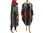 Cosy balloon dress boiled wool, separate turtleneck, grey red XL-XXL