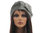 Boho lagenlook hat cap with bow boiled wool in red grey M-XL