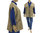 Handmade lagenlook vest, wrap natural eco linen No 7 - XL-XXL