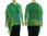 Lagenlook knit linen shawl wrap cape in green blue yellow S-XL