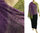 Lagenlook knit linen shawl wrap cape in purple green S-XL