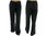 Long wide legs pants for tall women, linen in black  XL