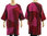 Lagenlook knit dress tunic, merino wool in burgundy pink L-XL/XXL