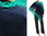 Cozy knit wool poncho wrap loop scarf hood in dark blue turquoise S-XL