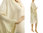Oversized lagenlook dress tunic silk in ecru S-XXL