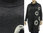 Oversized lagenlook knit cowl sweater, felt circles, anthracite L-XXL