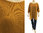 Lagenlook sweater Cloe, merino in light brown with gold thread L-XL