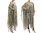 Artsy boho hand painted linen gauze poncho cover caftan in natural S-XXL