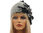 Boho lagenlook hat cap with leaves boiled wool in light and dark grey M-L