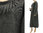 Lagenlook cozy winter dress boiled felted wool in dark grey with sequins M-XL