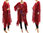 Artsy boho hand painted linen gauze tunic caftan in burgundy L-XXL