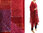 Artsy boho hand painted linen gauze tunic caftan in burgundy L-XXL
