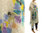 Boho hand painted tunic linen gauze in cream M-XL