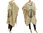 Boho lagenlook hooded linen poncho cover in natural, pale beige S-XXL