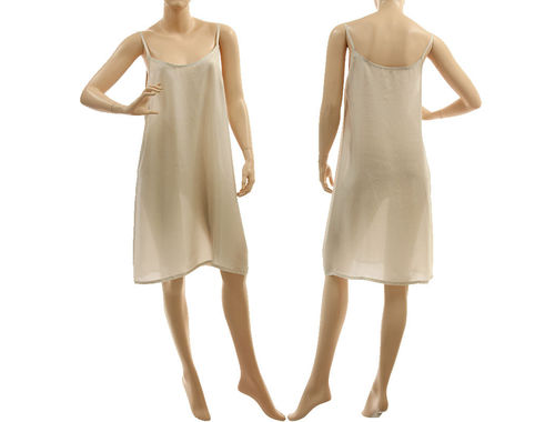 Slip dress, strappy tank dress, lingerie dress, summer dress, pure silk in grey M