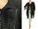 Lagenlook linen gauze jacket duster with collar, in black S-XL