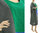 Wide plus size lagenlook linen summer dress, in grey blue green L-XXL