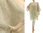 Linen summer tunic, beach dress with fringes, in natural S-XL