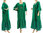 Maxi lagenlook plus size ruffled linen dress in petrol green L-XXL