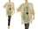 Oversized tunic with pockets, linen mix mesh fabric in natural S-XL