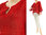 Lagenlook summer tunic top linen gauze in red S-L