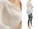 Hooded linen lagenlook summer tunic top in white S-L