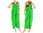 Lagenlook linen womens dungarees overalls in green S-L