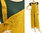 Lagenlook linen womens dungarees overalls in yellow S-L