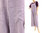 Lagenlook linen womens dungarees overalls in lilac S-L