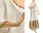Maxi plus size ruffled linen cotton dress in white L-XL