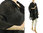 Wide lagenlook linen blouse cover up in black L-XXL